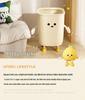 Cute Cartoon Trash Can with Paper Holder - Large Capacity for Home, Dorm, or Bedroom Use