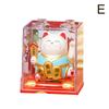 Zhaocai Cat Decoration With Solar Energy Automatic Shaker  Creative Cake Decoration Gifts Lucky Cat Statue