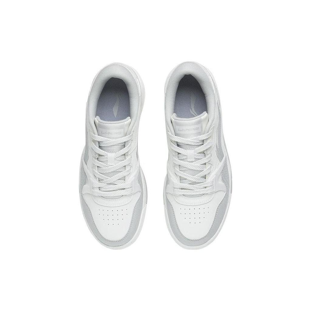 Li Ning Basketball Culture OG 90 Durable Breathable Low-Top Retro Basketball Shoes Men sneaker White Gray ABCT047-2