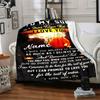 Basketball Love You Mom Gift Blanket Inspirational Message For Son Unique Home Decor And Thoughtful Present For Himt79