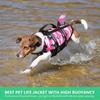 Polyester Dog Swimwear Ripstop Dog Life Vest Safety Camouflage Dog Life Jacket  Swimming Boating