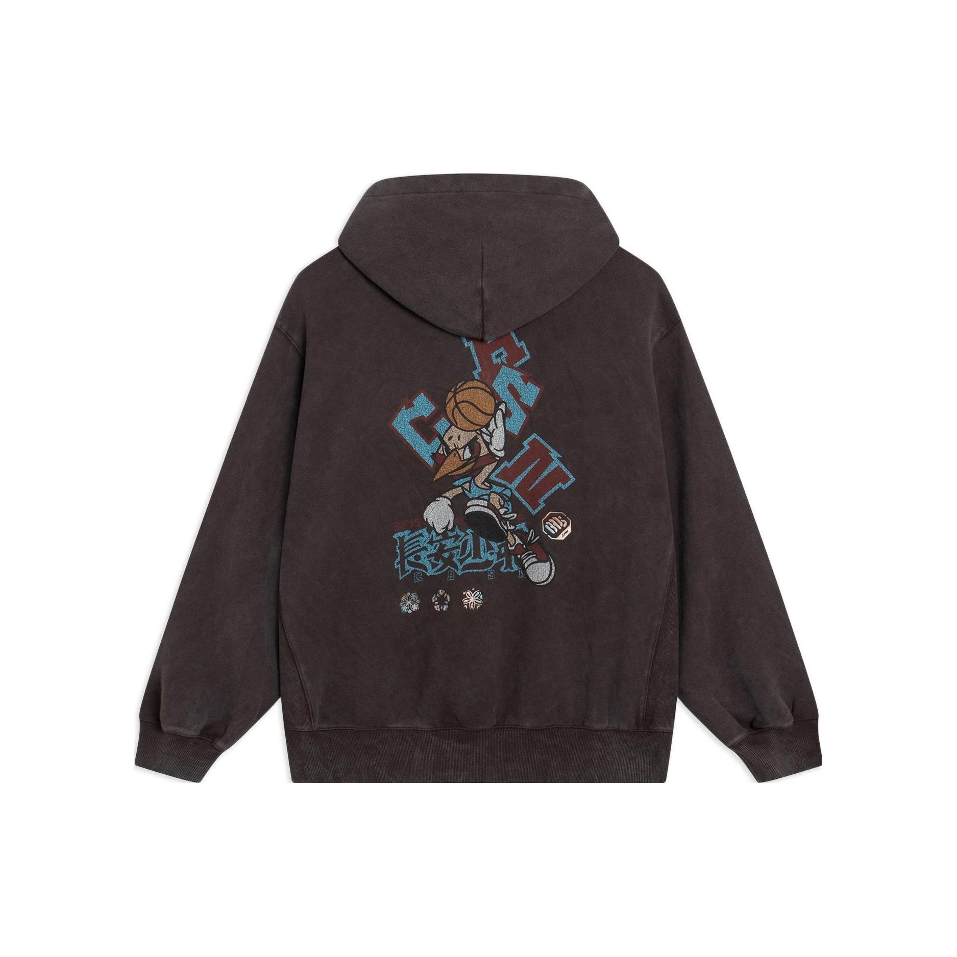 Li Ning Sweatshirt Unisex Charcoal Coffee Umber AWDSG47-1 L