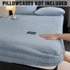 Coral Fleece Bed Cover Fitted Bed Sheets Soft Elastic Adjustable Bedspread Mattress Cover Protector Winter Keep Warm 1Pc