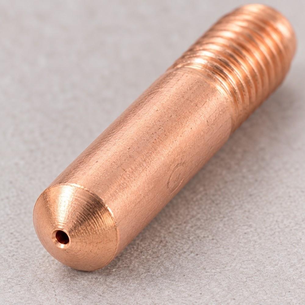 10 Pcs Copper MIG Welding Contact Tips Smooth Surface Copper Contact Tips For Miller Torch