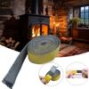 Selbstklebendes Kamin-Dichtungsseil Hitzebeständige Flache Kamin-Türdichtung Glasfaser-Ofen-Dichtungsschnur Innenbereich Holzfeuerung