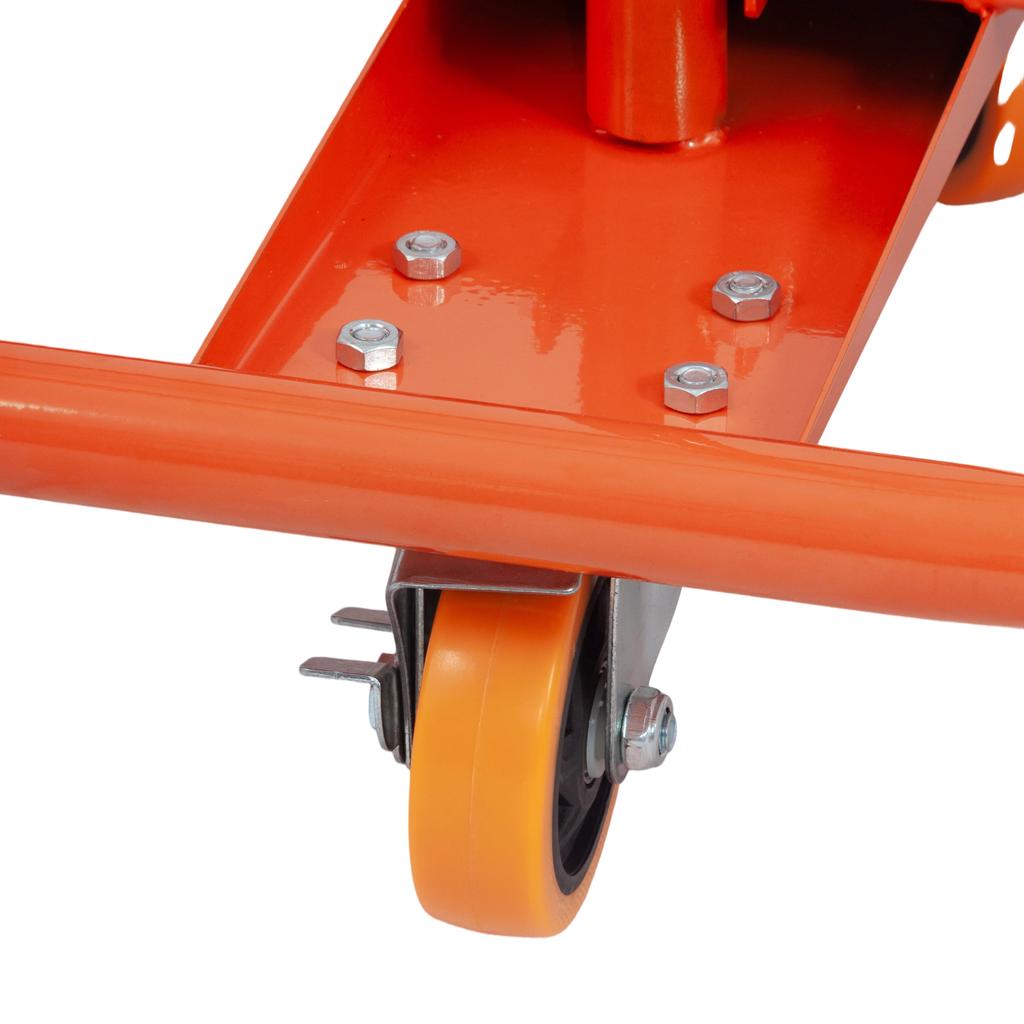 Panel Trolley for Plasterboard with 1000 kg Load Capacity, Drywall Transport Cart with Wheels, Robust Panel Transporter & Trolley for Panels, orange