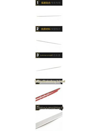 Nerezová ocel Ochranná lišta nárazníku proti poškrábání pro 08-12 A4 Ozdobná lišta pátých dveří