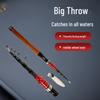 Ultra-Compact Carbon Telescopic Sea Fishing Rod - Portable Mini Design for Long-Casting.