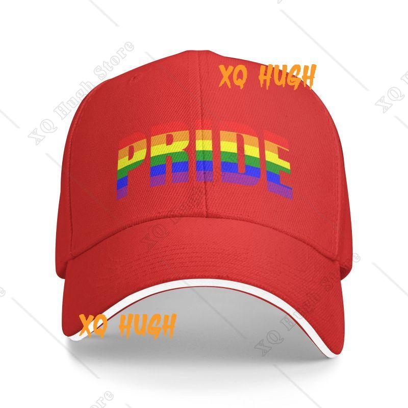 Personalisierte Gay Pride Baseballkappe Outdoor Herren Damen Verstellbar Regenbogen LGBT Papa Hut Herbst