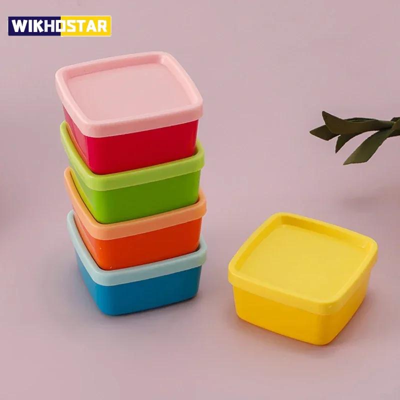 5 Stück Keksdosen Geschenk Regenbogenfarbe Aufbewahrung Küche Tragbare Lebensmittelbox Multifunktion Kleinkram Süßigkeiten Hochzeit Gewürzflasche