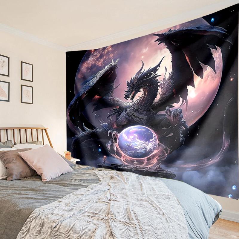 Mythical Dragon Flight Tapestry Room Decoration Wall Hanging for Living Room Bedroom, dormitory, Birthday and Christmas gifts