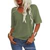 2026 Summer New Women's Short-Sleeve V-Neck T-Shirt Top