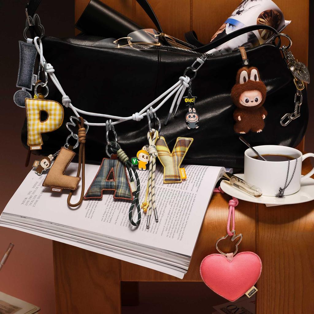POP MART THE MONSTERS Pin for Love Series Letter Pendant Blind Box (N-Z), N-z., Single Box