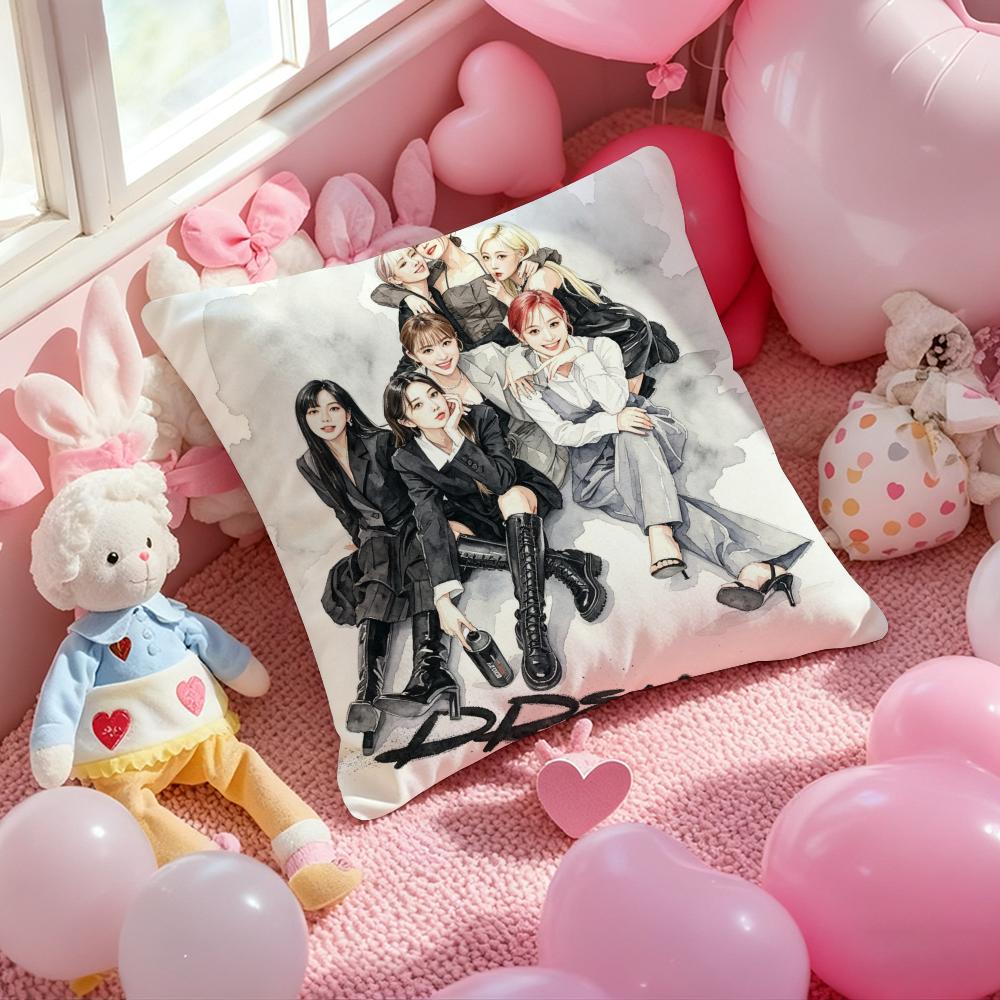 Kpop DDDDreamcatcherSS Cushion Cover Pattern Printed Pillowcase for Living Room Sofa Cushion Cover Bedroom Decor