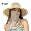 Lightweight Summer Face Mask Women Neck Sun Protection Mask, Cotton Dot Print UV Outdoor Cycling Cover, Foldable Gaiter Scarf for Driving Camping