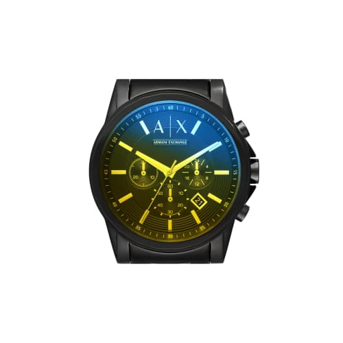 Armani Exchange Men's Ax2513 Black Stainless-Steel Japanese Quartz Dress Watch