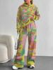 Outdoor Camouflage Style European and American Autumn/winter Casual Long-sleeve Set, Women's Hooded Sweatshirt and Long Pants Two-piece Set