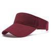 Empty top baseball cap Solid color visor hat Sunscreen sun hat Sports summer cap