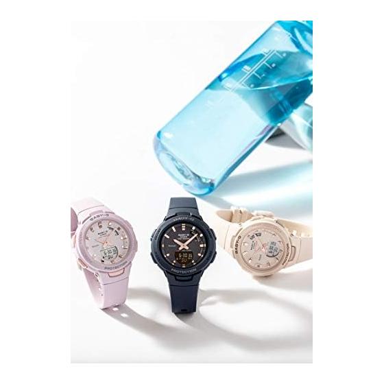 [Casio] Baby G Watch [Domestic Genuine Product] FOR SPORTS Pedometer Equipped with Bluetooth BSA-B100-4A1JF Women's Beige
