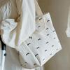 Butterfly Embroidered Quilted Diaper Tote: Large Capacity Mommy & Baby Stroller Organizer