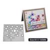 Square Frame Grid Snowflakes Metal Silvery Stencil Embossing Cutting Dies For Diy Scrapbooking Paper Album Cards Making