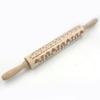 Laser Engraved Embossing Rolling Pin Christmas Style Pattern Printing Rolling Pin  Biscuit