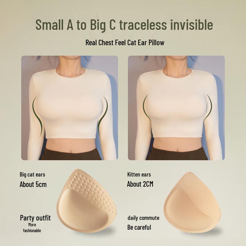 Cat Ear Seamless Push-up Bra for Small Busts