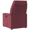 Recliner Chair Burgundy Fabric