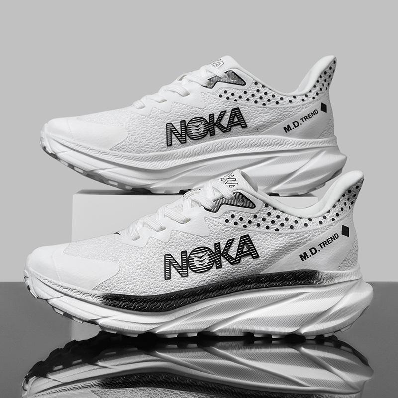 Spring and summer new outdoor running indoor sports shoes large size mesh breathable widened non-slip heightened black mesh shoes