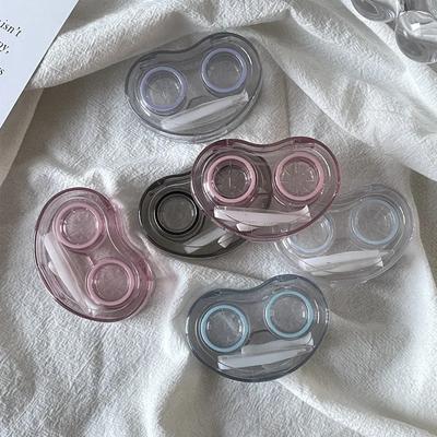 1PCS Contact Lens Box Portable Contact Lenses Case Pink  Colour Lens Care Box Storage Box Plastic Contact Lens Companion Box