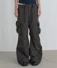 Odeseu Comfy Parachute Cargo Pants - Khaki Brown