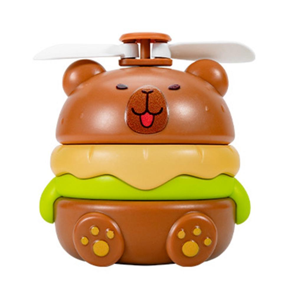 Low Noise Mini Electric Fan Cartoon Personal Desk Fan Portable Cooling Fan Household