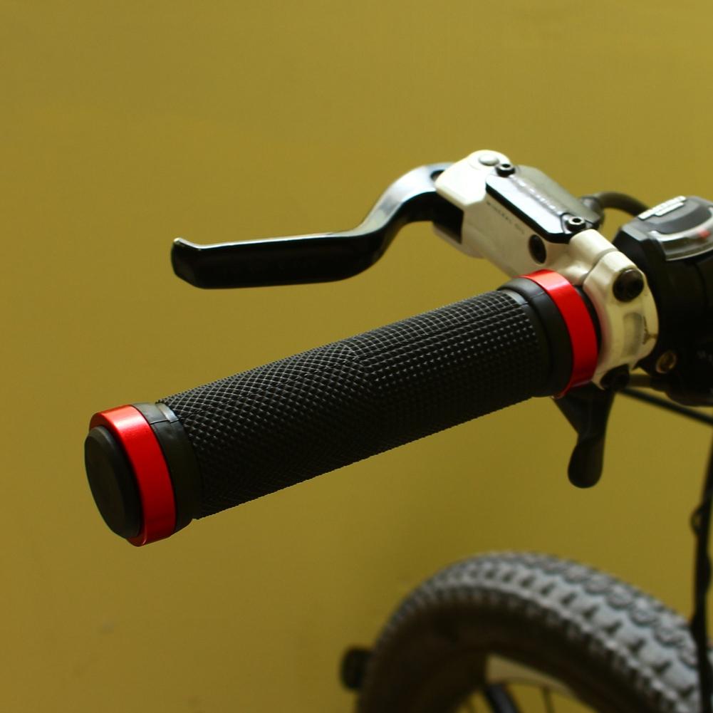 Pair of Bike Bicycle Comfortable Handlebar Lock On Grips Grip Cycling Accessory Red