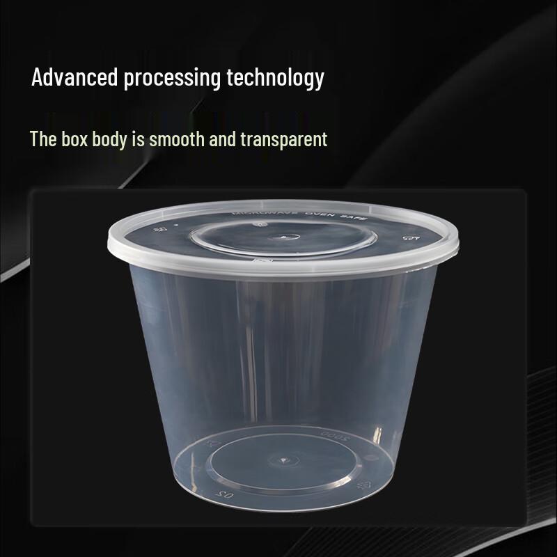 Yishengtong 2000ml Runde Einweg-Mikrowellen-Mahlzeitbox