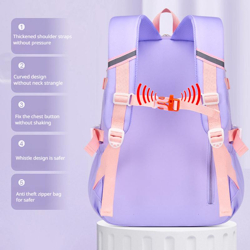 Spring Autumn New Primary School Girl Schoolbag Spine Protect Lightweight Children Backpack Refrigerator Open Large Capacity Book Bag Teenager Student