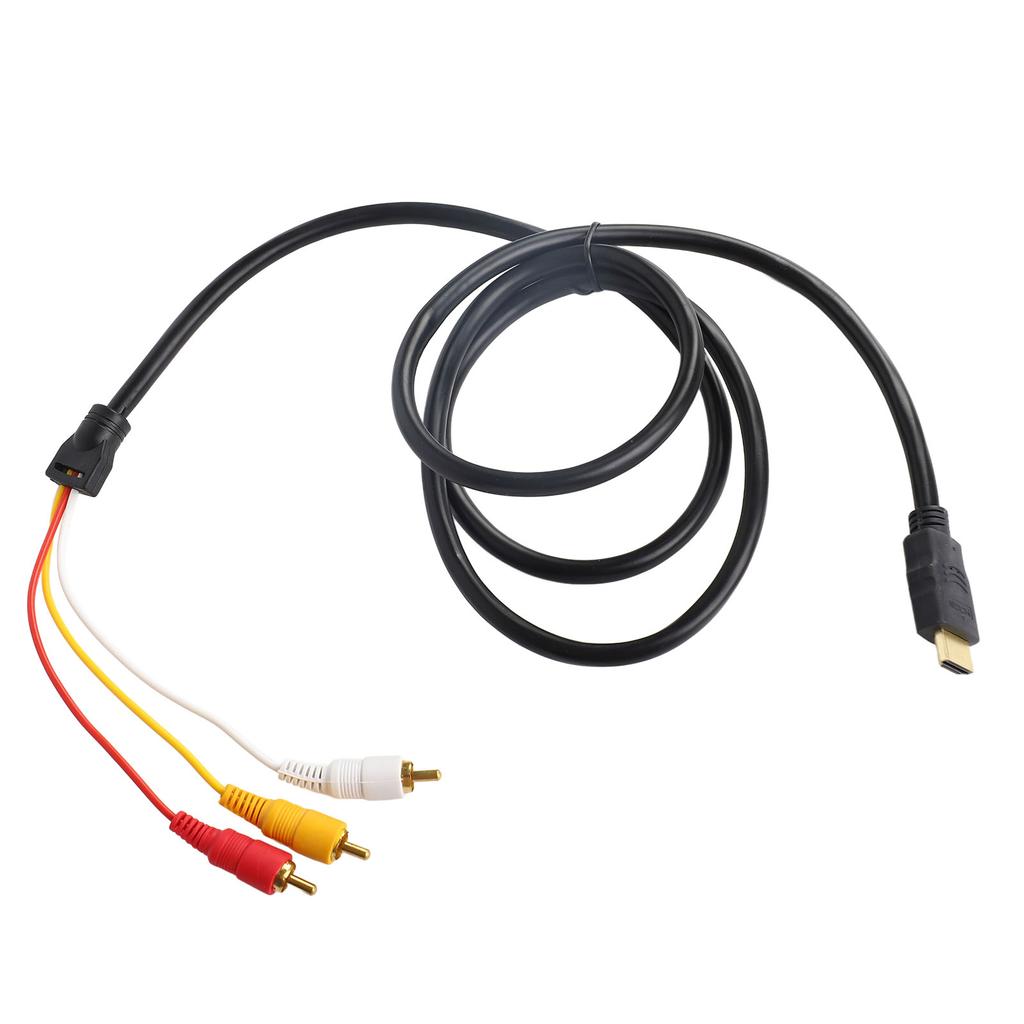 HD to Audio Video Cable 1.5m Length Signal Transmitter Audio Connector HD Multimedia Interface Male to Audio Video Cable