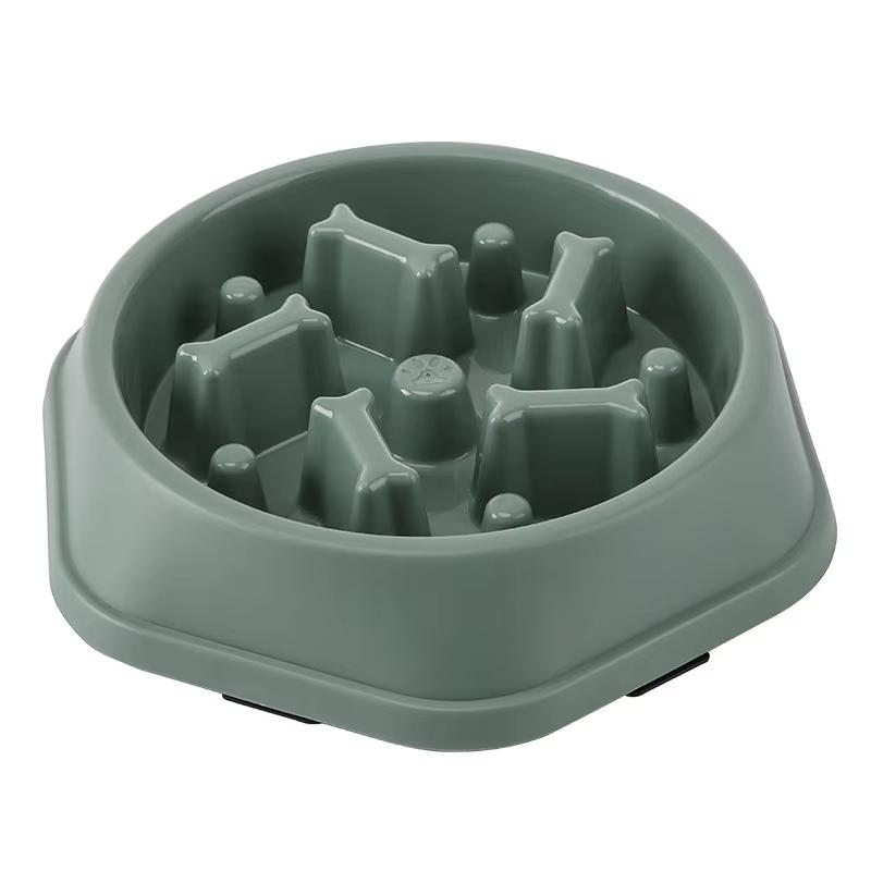 

Slow Feeder Dog Bowl Anti-choking Puppy Food Bowl Anti-slip Pet Slow Eating Dog Dishes Puzzle Feeders for Small Medium Dogs 8.5inch (22.5cm) зелений