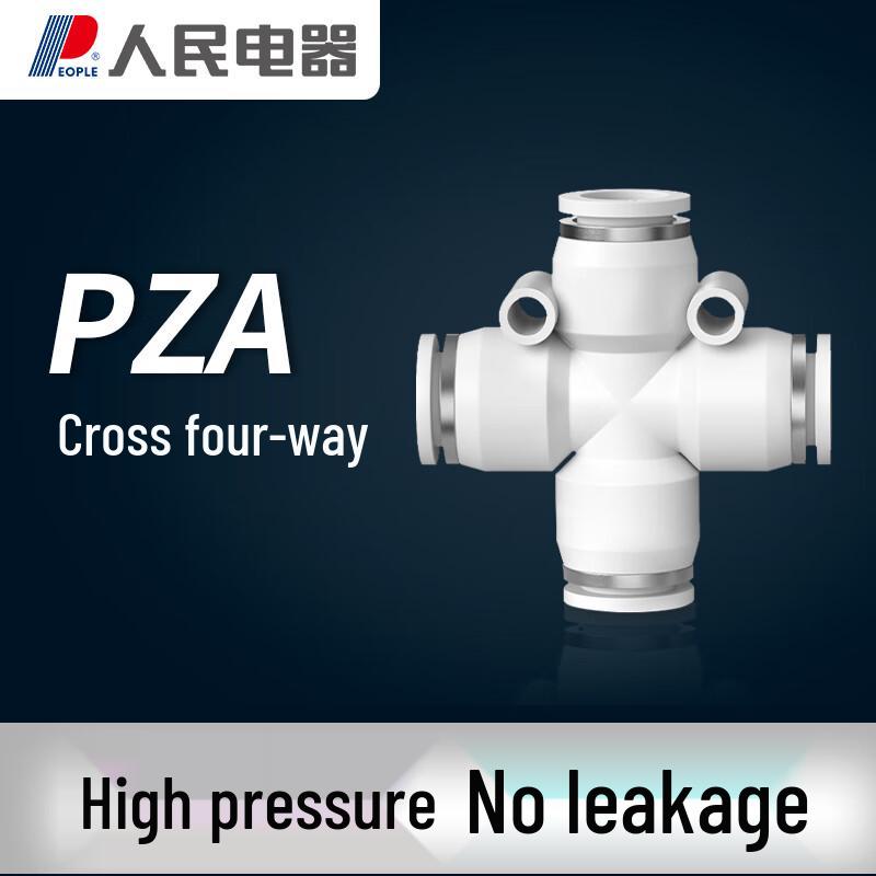 PZA Pneumatic Cross Four-Way Connector CN plug (adapter included)