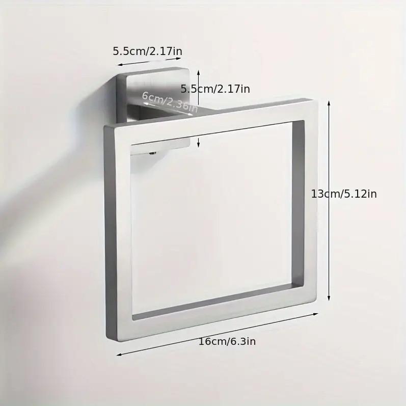 Stainless Steel Towel Ring For Bathroom With Durable Metal Holder For Home Use