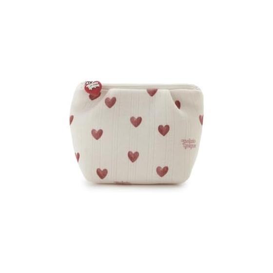 [Gelato Pique] Needle cut heart pattern tissue pouch PWGB262621 Women s