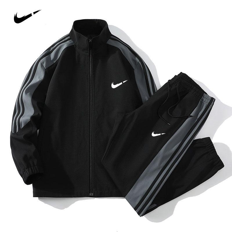 Casual sports jacket set men's 2023 spring and autumn new fashion trend long pants handsome trend coat