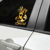 Baby On Board Warning Text for Mothers, Dads, Pregnant Women, Personalized Rear Window Car Stickers Accessories