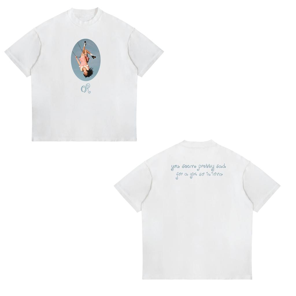 Y2k Tops New Livia You Seem Pretty Sad for A Girl So in Love Graphic Print T Shirt Men and Women Casual T-Shirt Streetwear