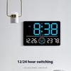 6667 LED Digital Wall Clock Living Room Modern Minimalist Electronic Clock with Temperature/Humidity Display