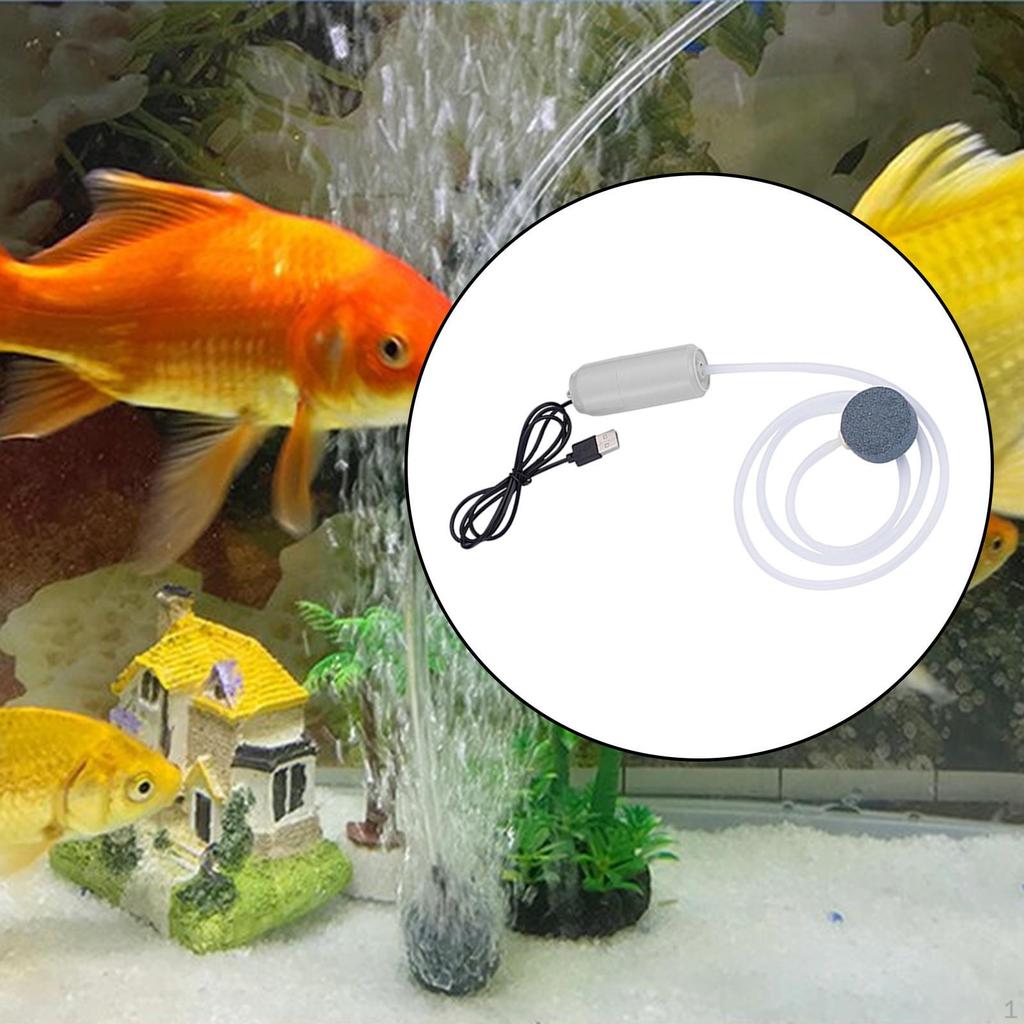 Air Pump USB Charging Mute Fishing 5 Tank Portable ator Saving with Buckle