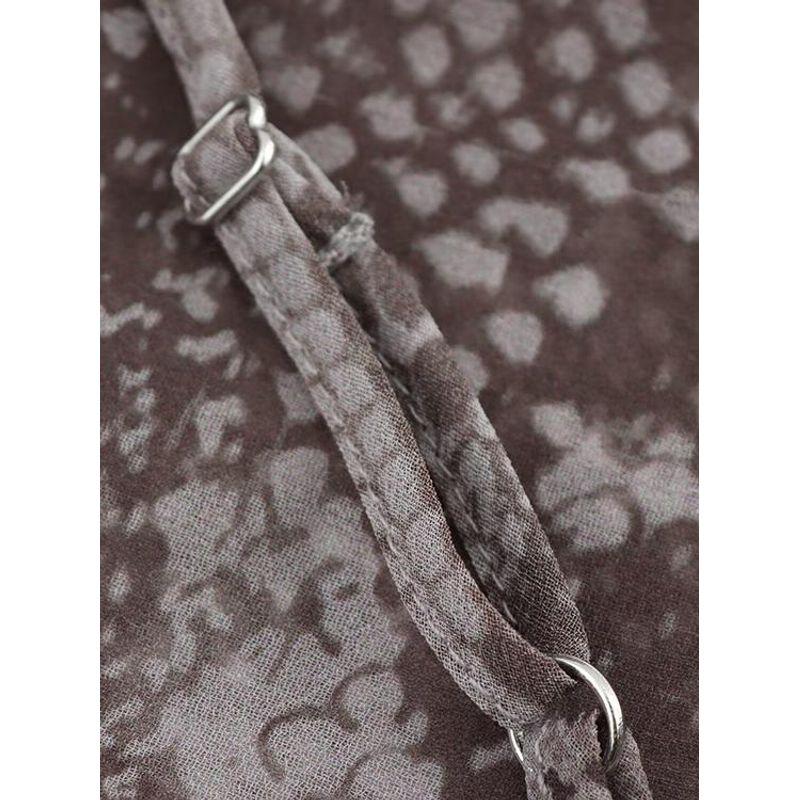 Za2025 Spring New Women's Clothing Sling Waist-Tight Slim Looking Animal Pattern Print Midi Skirt Dress 2073104