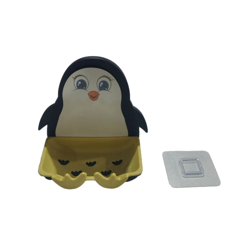 Cute Penguins Waterproof Travel Soap Box Case Bathroom Holder Dish Portable for Shower Home Hiking Accessories