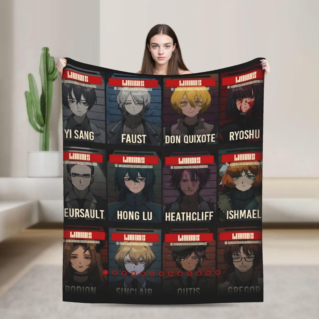 Limbus Company Project Moon Blanket Super Soft Fleece Cute Present  Throw Blankets Bedspread