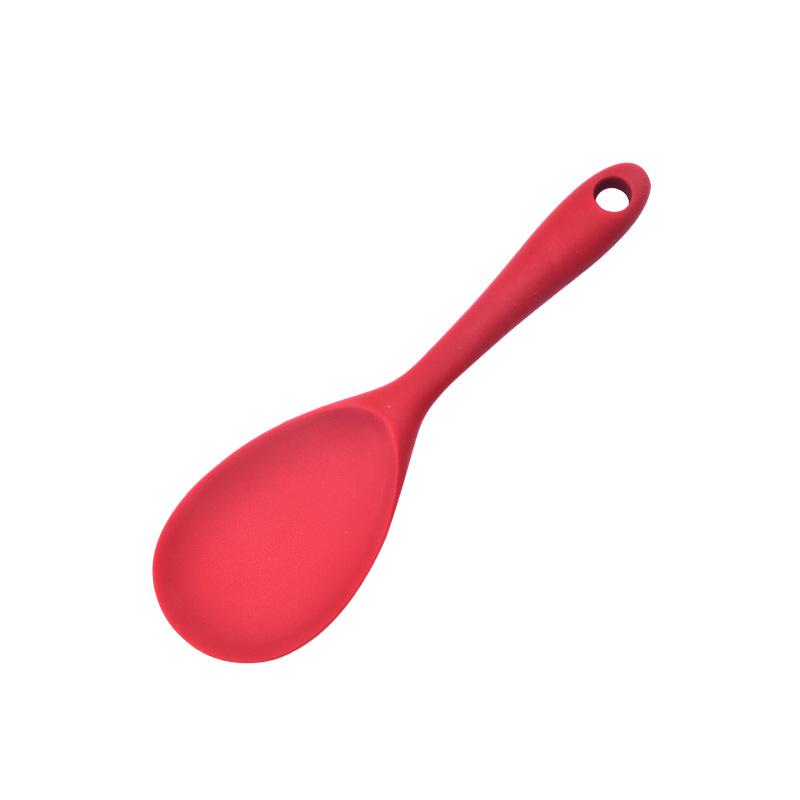 Silicone Heat-Resistant Non-Stick Kitchen Utensil Set: Spatula, Spoon, Colander - 5 Pieces