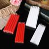 10 Pack Red and White Emergency Candles for Home Power Outage Lighting Long Pole Cylinder Candleless Candlelight Dinner